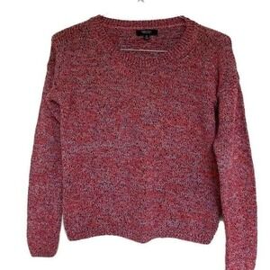 Simply Vera Vera Wang XL Pink Marled Crewneck Sweater